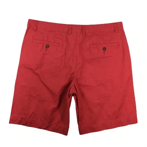 SH450 Mens MERONA Brand Preppy Flat Front Chino Walking Shorts 38 - Picture 4 of 5